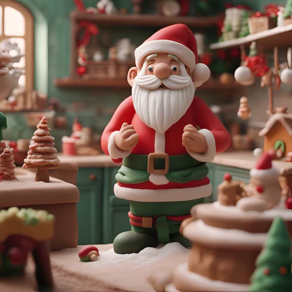 santa claus kitchen christmas decorations christmas tree gifts BEAUTY CENTER